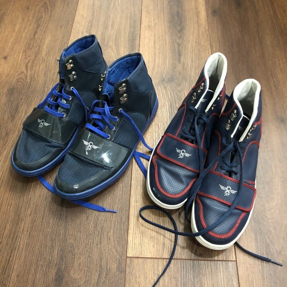 Creative Recreation Men’s Cesario Navy Blue Tennis Shoes Sz 13 High Top LOT OF 2